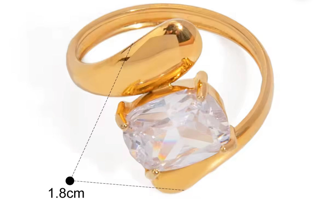 Erpels Vintage Gold Zircon Wedding Band