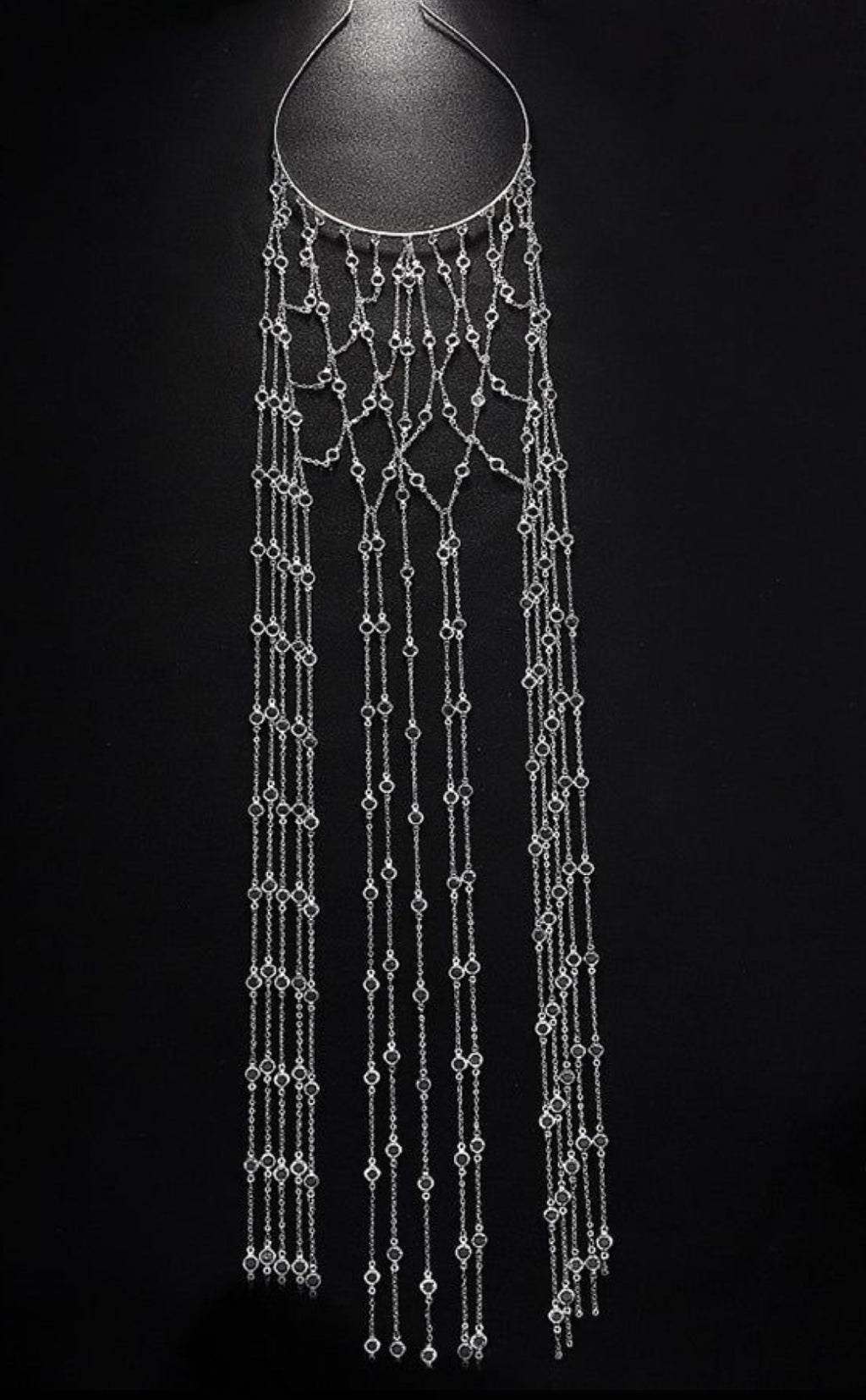 Doyours Rhinestone Tassel Head Chain