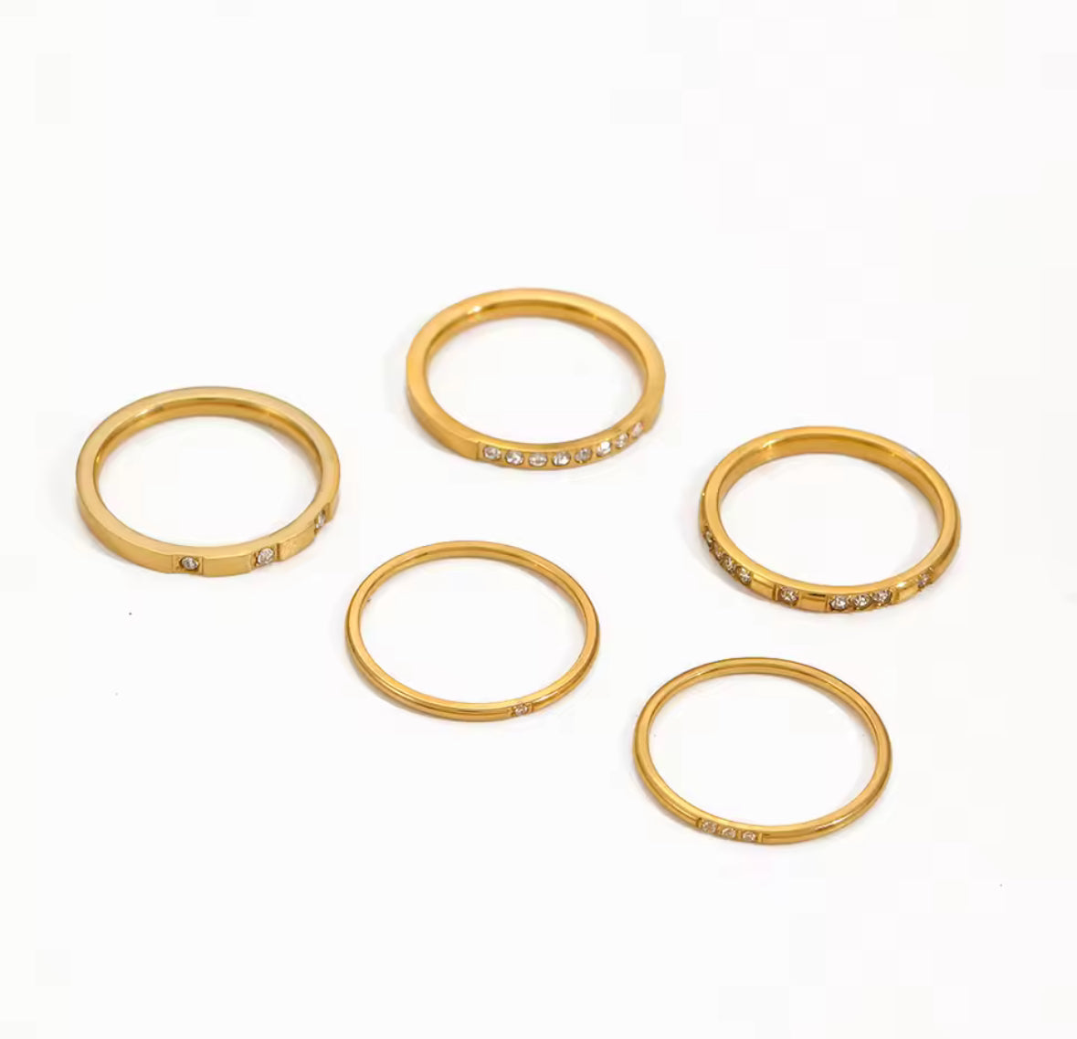 Golden Gleam Zircon Cocktail Ring