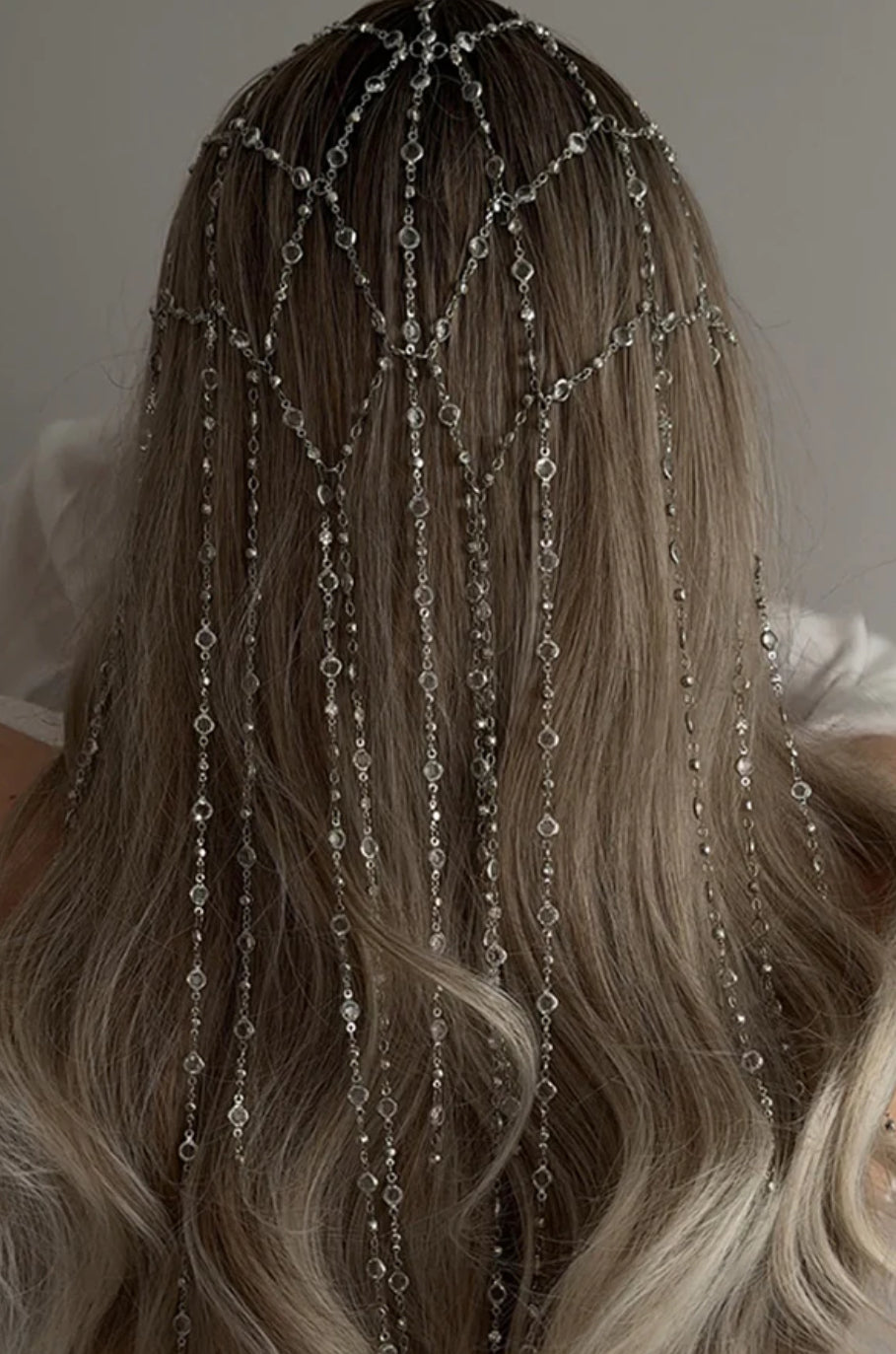 Doyours Rhinestone Tassel Head Chain