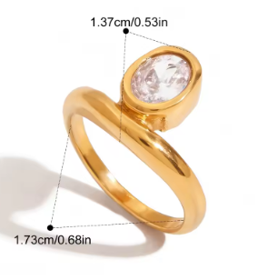 Golden Essence Geometric Wedding Band