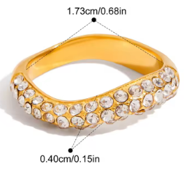 Uworld Teardrop Elegance Bridal Ring Set